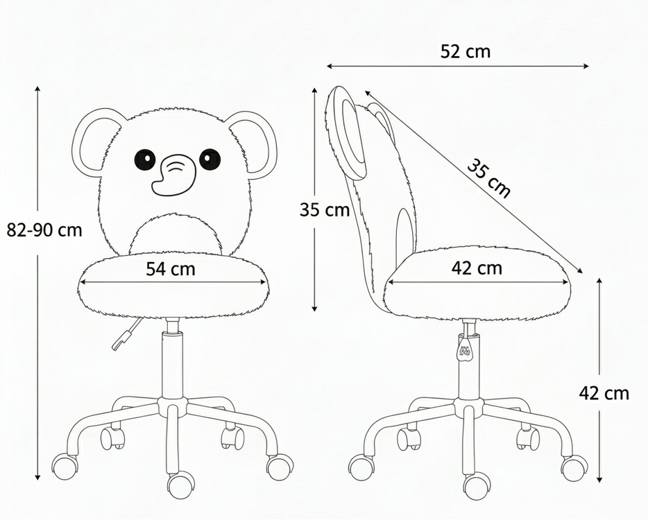 Kids Elephant Desk Chair